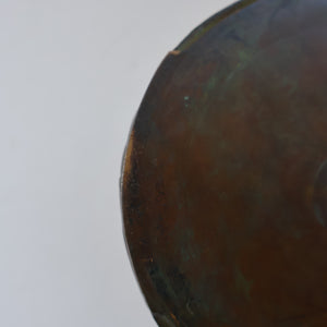 Swedish Bronze Pot / Vase by John Farngren (1884 - 1960) for Otto Meyer. Decorated with Relief Dragonflies and Flowers. SIGNED