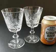 Load image into Gallery viewer, Vintage 1950s Edinburgh Crystal Star of Edinburgh White Wine Glassess
