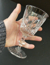 Load image into Gallery viewer, Vintage 1950s Edinburgh Crystal Star of Edinburgh White Wine Glassess

