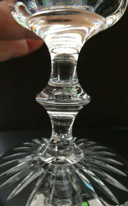 Vintage 1950s Edinburgh Crystal Star of Edinburgh White Wine Glassess