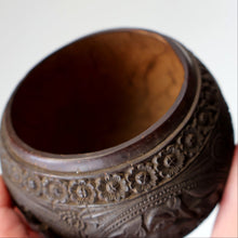 Load image into Gallery viewer, Antique 19th Century South East Asian / Burmese Hand Carved Coconut Cup
