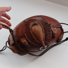 Load image into Gallery viewer, Vintage 1940s Armadillo Handbag. Purchased in Los Angeles in the 1990s
