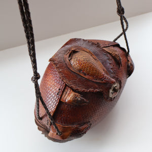 Vintage 1940s Armadillo Handbag. Purchased in Los Angeles in the 1990s