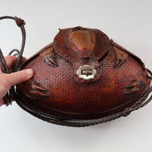 Load image into Gallery viewer, Vintage 1940s Armadillo Handbag. Purchased in Los Angeles in the 1990s
