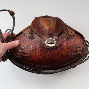 Vintage 1940s Armadillo Handbag. Purchased in Los Angeles in the 1990s