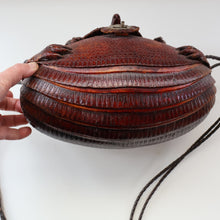 Load image into Gallery viewer, Vintage 1940s Armadillo Handbag. Purchased in Los Angeles in the 1990s
