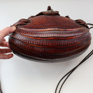 Vintage 1940s Armadillo Handbag. Purchased in Los Angeles in the 1990s
