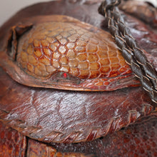 Load image into Gallery viewer, Vintage 1940s Armadillo Handbag. Purchased in Los Angeles in the 1990s
