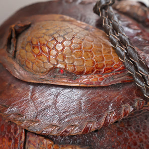 Vintage 1940s Armadillo Handbag. Purchased in Los Angeles in the 1990s