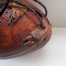 Load image into Gallery viewer, Vintage 1940s Armadillo Handbag. Purchased in Los Angeles in the 1990s
