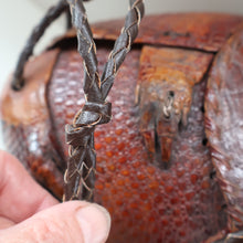 Load image into Gallery viewer, Vintage 1940s Armadillo Handbag. Purchased in Los Angeles in the 1990s
