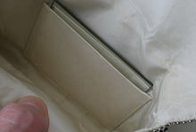 Load image into Gallery viewer, Glittery Vintage SILVER Glomesh Disco Evening Clutch Bag or Purse. Fancy Diamante Clasp Detail

