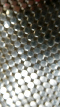 Load image into Gallery viewer, Glittery Vintage SILVER Glomesh Disco Evening Clutch Bag or Purse. Fancy Diamante Clasp Detail
