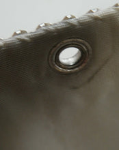 Load image into Gallery viewer, Glittery Vintage SILVER Glomesh Disco Evening Clutch Bag or Purse. Fancy Diamante Clasp Detail
