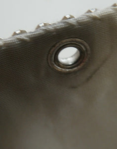 Glittery Vintage SILVER Glomesh Disco Evening Clutch Bag or Purse. Fancy Diamante Clasp Detail