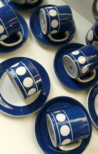 Load image into Gallery viewer, Vintage 1960s Coffee Set CORNISHWARE TG Green Jersey Blue Design by Judith Onions
