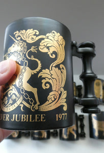JOB LOT: Early 1970s PORTMEIRION Large ZODIAC Mugs designed by John Cuffley. 12 in Total