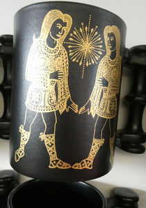 JOB LOT: Early 1970s PORTMEIRION Large ZODIAC Mugs designed by John Cuffley. 12 in Total