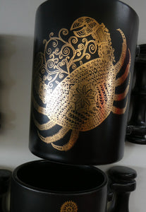 JOB LOT: Early 1970s PORTMEIRION Large ZODIAC Mugs designed by John Cuffley. 12 in Total