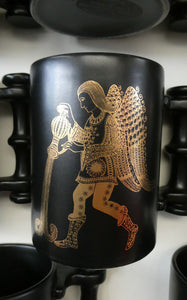 JOB LOT: Early 1970s PORTMEIRION Large ZODIAC Mugs designed by John Cuffley. 12 in Total