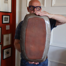 Load image into Gallery viewer, CORNISH STUDIO POTTERY. 1970s Massive Oblong Plate Made at Polperro Pottery
