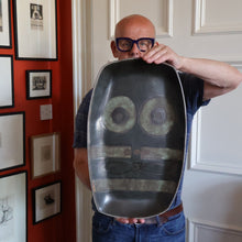 Load image into Gallery viewer, CORNISH STUDIO POTTERY. 1970s Massive Oblong Plate Made at Polperro Pottery
