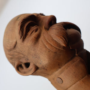 Antique Wooden NUTCRACKER in the Form the German Chancellor Bismarck (1815 - 1898)