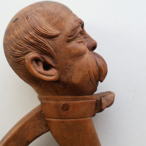 Antique Wooden NUTCRACKER in the Form the German Chancellor Bismarck (1815 - 1898)