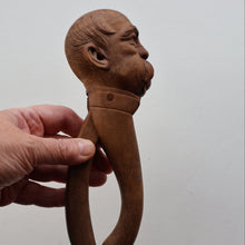Load image into Gallery viewer, Antique Wooden NUTCRACKER in the Form the German Chancellor Bismarck (1815 - 1898)
