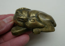 Load image into Gallery viewer, 1920s Miniature Sculpture/ Paperweight  of the Deer by Iris Cooke
