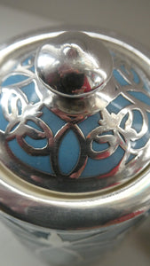 Very Rare EDWARDIAN PARAGON Star Mark. Porcelain & Applied Silver Cabaret Coffee Service