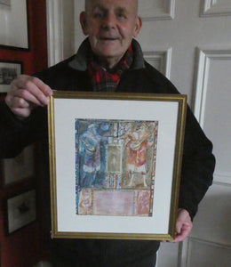Scottish Art: Collector's Item ROBIN PHILIPSON Vintage SIGNED Lithograph Christmas Card. Early 1970s