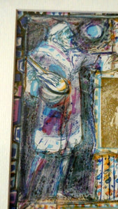 Scottish Art: Collector's Item ROBIN PHILIPSON Vintage SIGNED Lithograph Christmas Card. Early 1970s