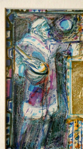 Scottish Art: Collector's Item ROBIN PHILIPSON Vintage SIGNED Lithograph Christmas Card. Early 1970s