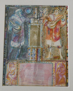 Scottish Art: Collector's Item ROBIN PHILIPSON Vintage SIGNED Lithograph Christmas Card. Early 1970s