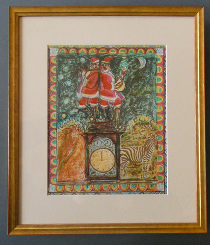 Scottish Art: Collector's Item ROBIN PHILIPSON Vintage SIGNED Lithograph Christmas Card. Early 1970s