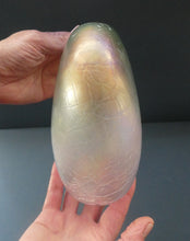 Load image into Gallery viewer, 1983 John Ditchfield Iridescent Glasform Crackle Glass Vase
