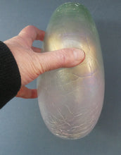 Load image into Gallery viewer, 1983 John Ditchfield Iridescent Glasform Crackle Glass Vase
