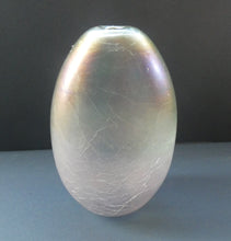Load image into Gallery viewer, 1983 John Ditchfield Iridescent Glasform Crackle Glass Vase
