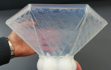 Load image into Gallery viewer, LARGE 1930s Art Deco ETLING Glass Decorative Bowl or Vase. Hexagonal Shape with Cute  
