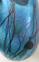 Load image into Gallery viewer, Early Ditchfield Lustre Lily-Pad Peacock Lustre Vase. Signed. Unique Collection
