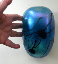 Load image into Gallery viewer, Early Ditchfield Lustre Lily-Pad Peacock Lustre Vase. Signed. Unique Collection

