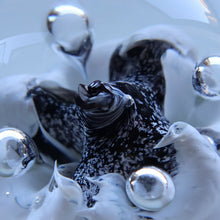 Load image into Gallery viewer, SCOTTISH PAPERWEIGHT: Vintage Caithness Paperweight: MOONFLOWER by Colin Terris. White Version
