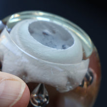 Load image into Gallery viewer, SCOTTISH PAPERWEIGHT: Vintage Caithness Paperweight: MOONFLOWER by Colin Terris. White Version
