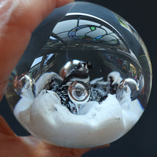 Load image into Gallery viewer, SCOTTISH PAPERWEIGHT: Vintage Caithness Paperweight: MOONFLOWER by Colin Terris. White Version
