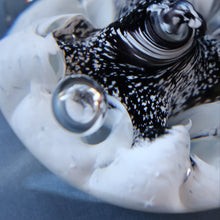 Load image into Gallery viewer, SCOTTISH PAPERWEIGHT: Vintage Caithness Paperweight: MOONFLOWER by Colin Terris. White Version
