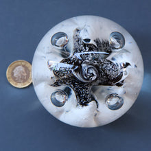 Load image into Gallery viewer, SCOTTISH PAPERWEIGHT: Vintage Caithness Paperweight: MOONFLOWER by Colin Terris. White Version
