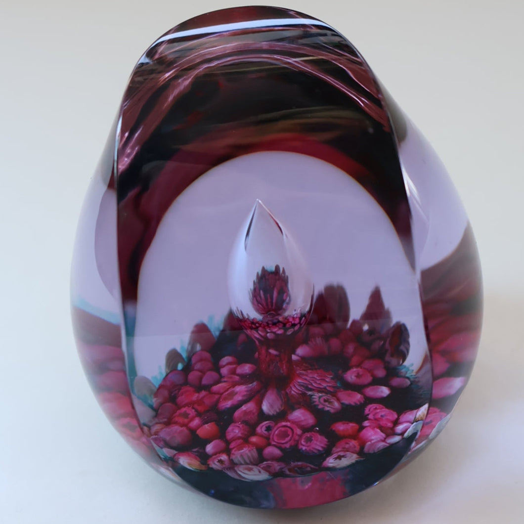 LIMITED EDITION 1987. Scottish Caithness Glass Paperweight: MINARET by Colin Terris