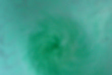Load image into Gallery viewer, SCOTTISH GLASS. MONART Scottish Art Glass Vase. QC Shape. Mottled Aqua Green Changing to Blue at the Rim. 9 3/4 inches high
