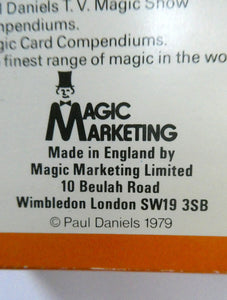 1970s Vintage Magic Cards Marked Deck Svengali Cards by Paul Daniels